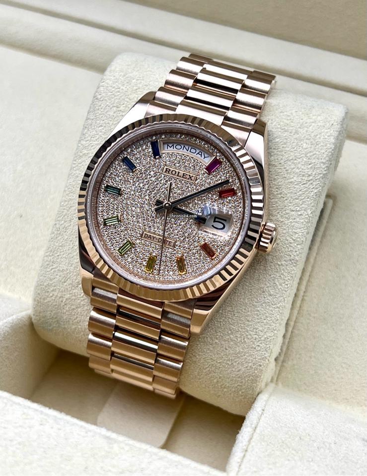 Rolex Day-Date 36mm Everose Gold Midsize Watch