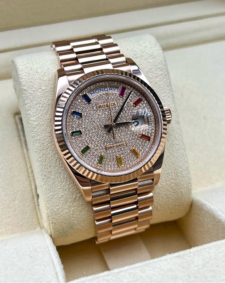 Rolex Day-Date 36mm Everose Gold Midsize Watch
