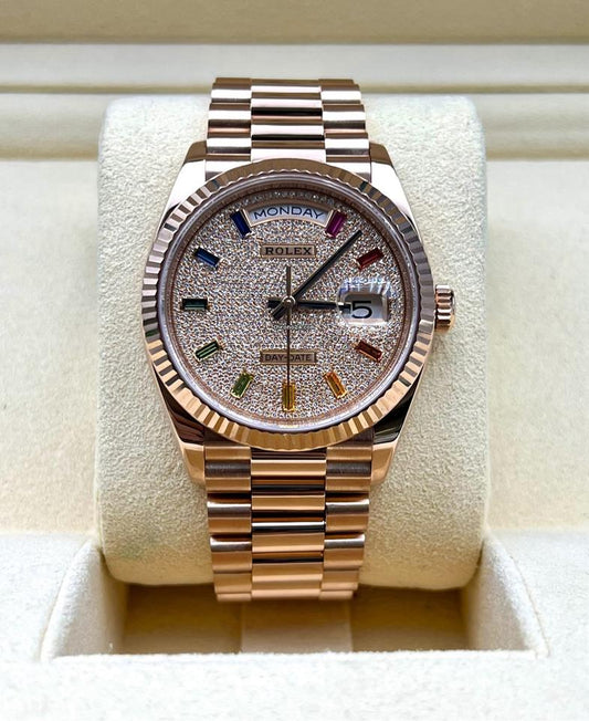 Rolex Day-Date 36mm Everose Gold Midsize Watch